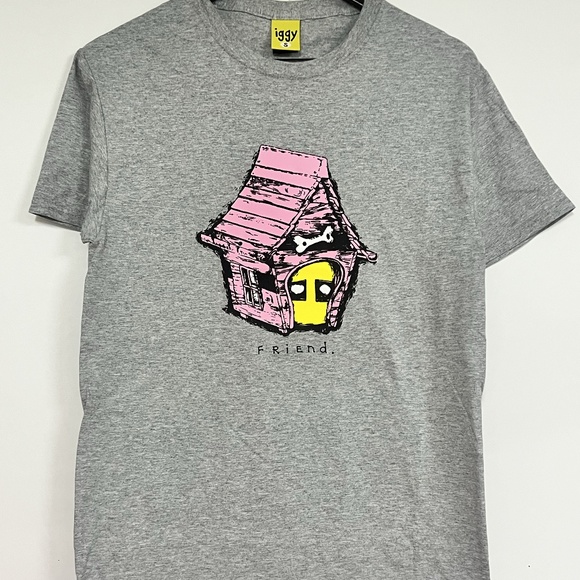NWOT IGGY- Dog House ‘Friend’ Grey T-shirt - Picture 1 of 4